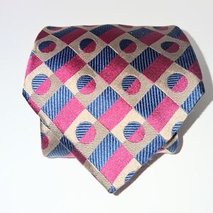 Gieves & Hawkes Geometric Pattern Silk Tie